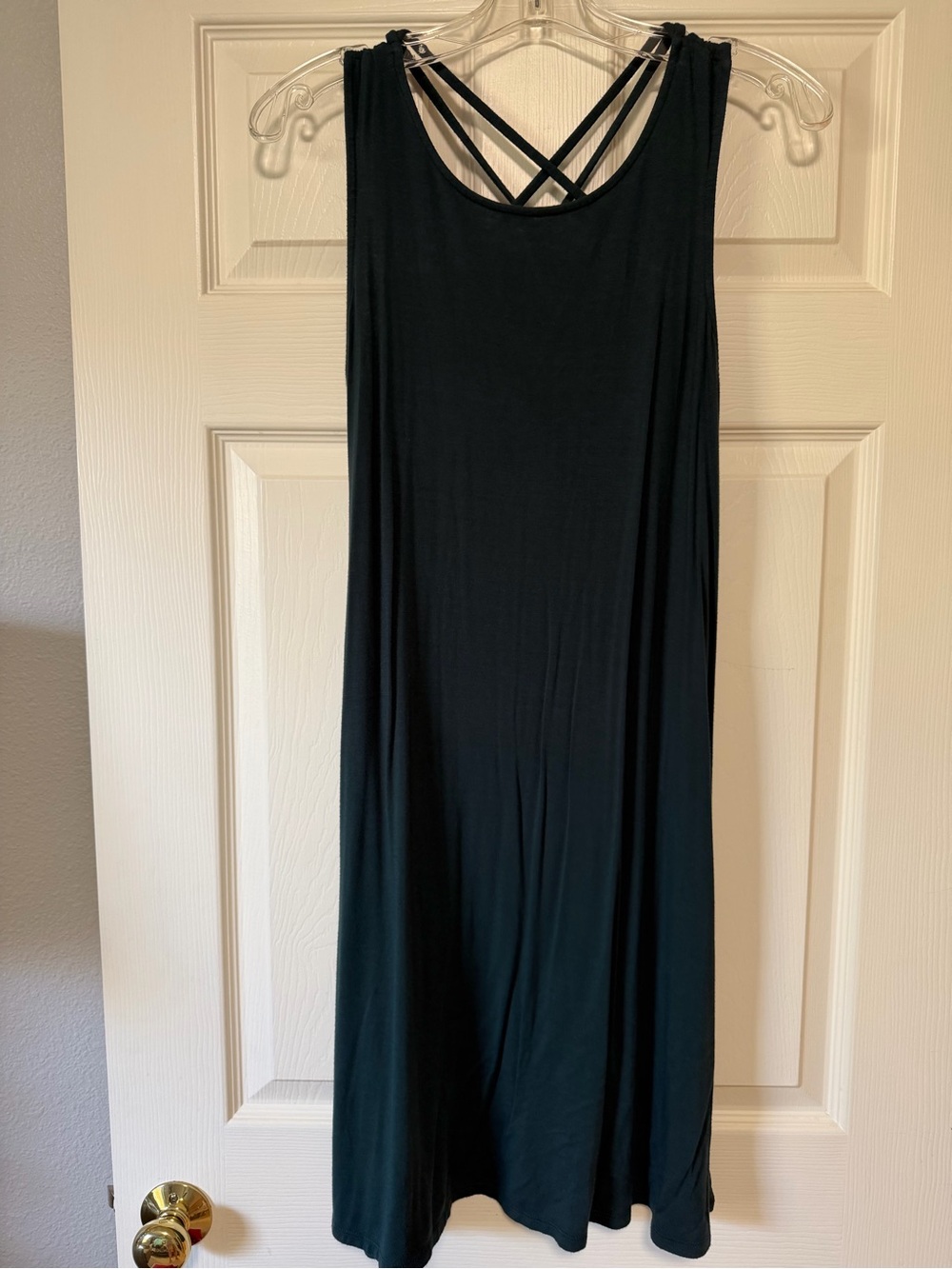 Maurices Teal Midi Dress with Strappy Crossback